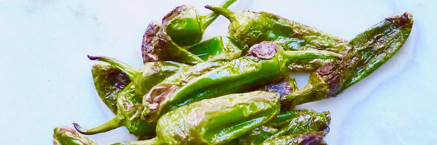 Padron peppers with smoked paprika and flaked sea salt